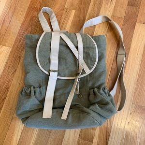 Army green backpack